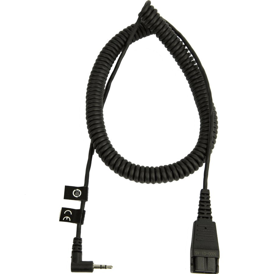 JABRA QD TO 2.5MM COILED
