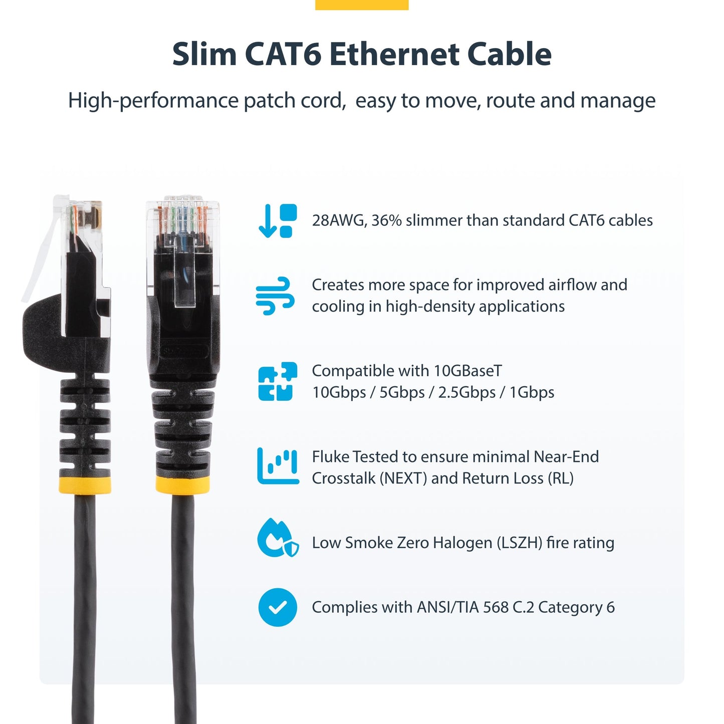 This slim CAT6 cable meets